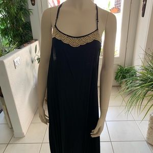 Ava Sky beaded Maxi Dress